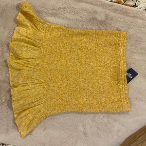 NWT!! Ruffled Hollister Floral Yellow Skirt